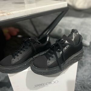 jimmy choo diamond trainer black size 38 (7.5. US)